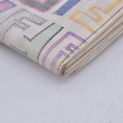 $620 FENDI Multicolor FF Monogram Pattern Long Wallet CONSIGNMENT 10021599