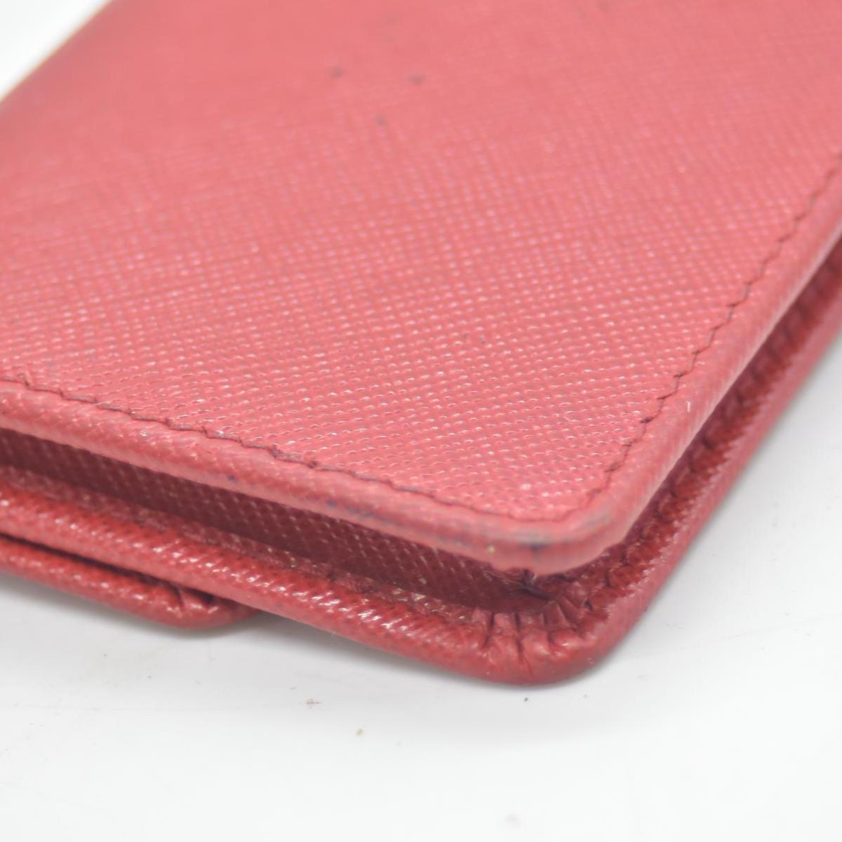 $850 Prada Leather Bag Pouch Red CONSIGNMENT