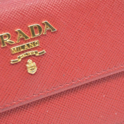 $850 Prada Leather Bag Pouch Red CONSIGNMENT