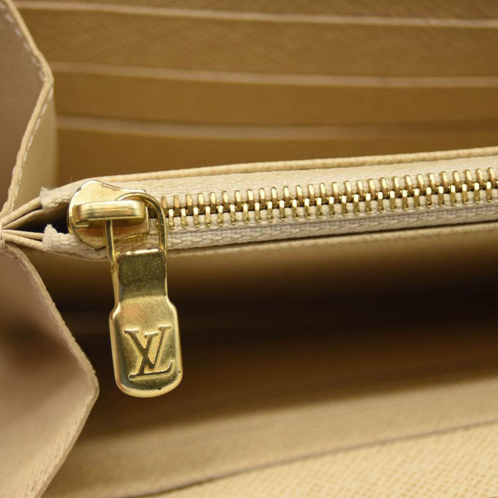 Louis Vuitton Damier Azur Sarah NM Flap Wallet White Canvas