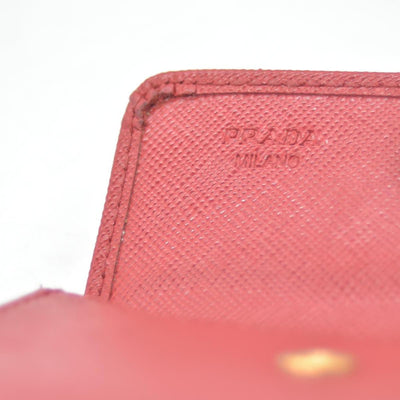 $850 Prada Leather Bag Pouch Red CONSIGNMENT