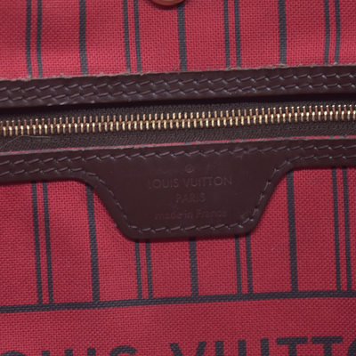 $2240 2018 Louis Vuitton Damier Ebene Neverfull MM with Pouch AR4188