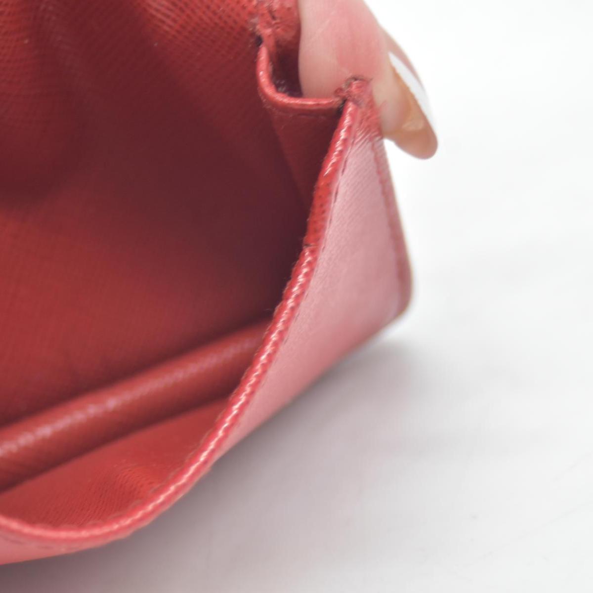 $850 Prada Leather Bag Pouch Red CONSIGNMENT