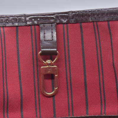 $2240 2018 Louis Vuitton Damier Ebene Neverfull MM with Pouch AR4188 10020399