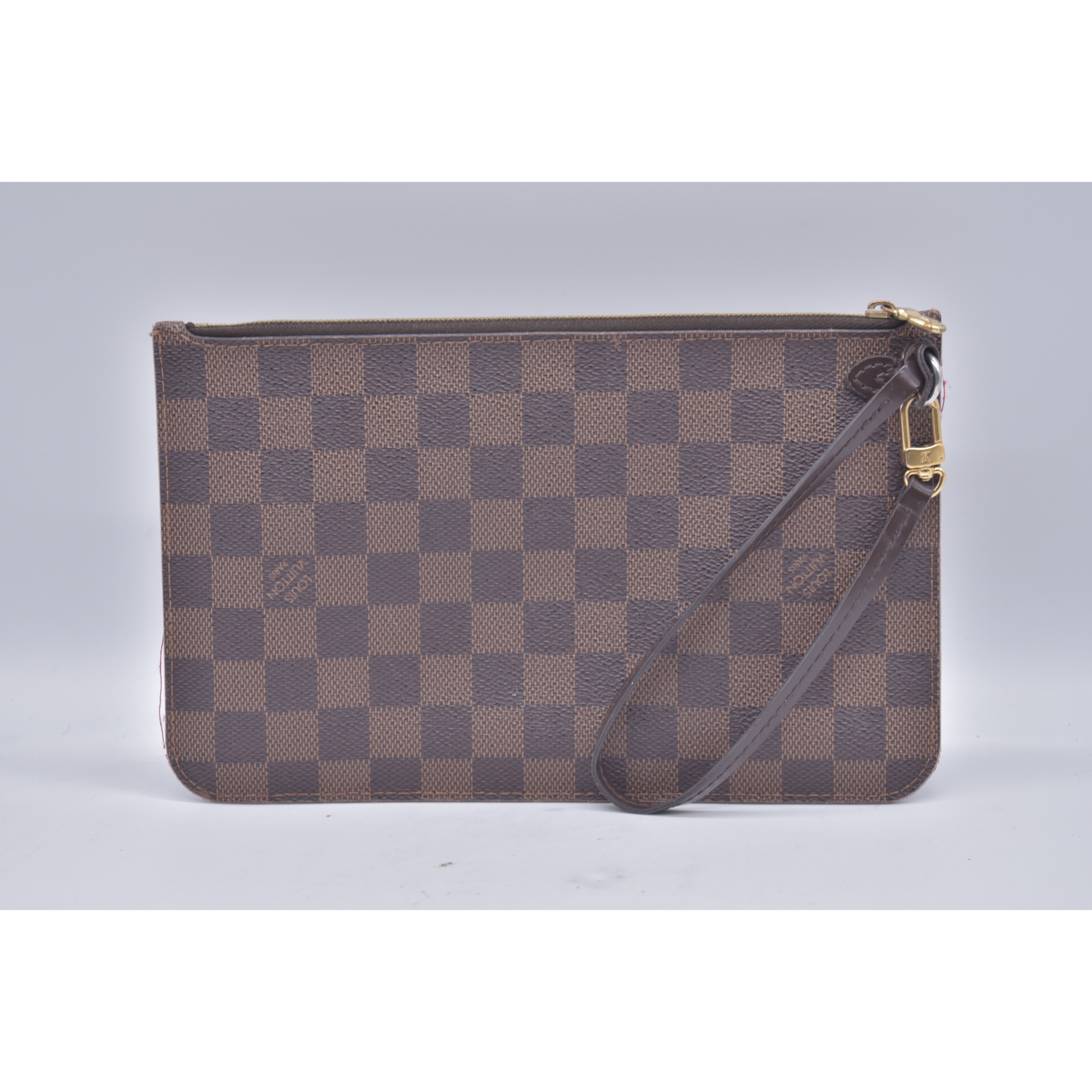 $2240 2018 Louis Vuitton Damier Ebene Neverfull MM with Pouch AR4188