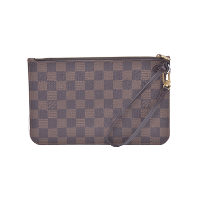 $2240 2018 Louis Vuitton Damier Ebene Neverfull MM with Pouch AR4188 10020399