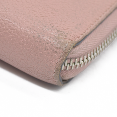 $1130 Louis Vuitton Comet Taurillon Leather Zip Zippy Long Wallet Pink MI0146 2016