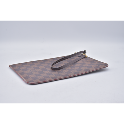 $2240 2018 Louis Vuitton Damier Ebene Neverfull MM with Pouch AR4188