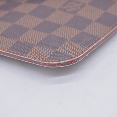 $2240 2018 Louis Vuitton Damier Ebene Neverfull MM with Pouch AR4188 10020399