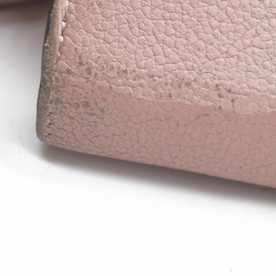 $1130 Louis Vuitton Comet Taurillon Leather Zip Zippy Long Wallet Pink MI0146 2016