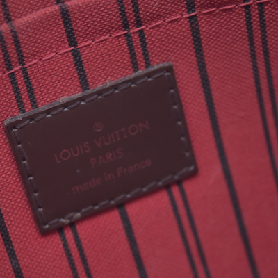$2240 2018 Louis Vuitton Damier Ebene Neverfull MM with Pouch AR4188 10020399