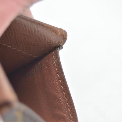 $435 Louis Vuitton Monogram Plat Coin Purse Wallet Brown RA0170 CONSIGNMENT