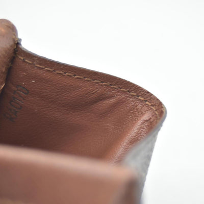 $435 Louis Vuitton Monogram Plat Coin Purse Wallet Brown RA0170 CONSIGNMENT