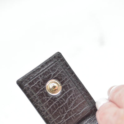 $425 Gucci Beige Ebony GG Canvas Hasler Continental Wallet CONSIGNMENT