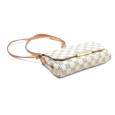 $1050 Louis Vuitton  Damier Azur Favorite PM DU0164