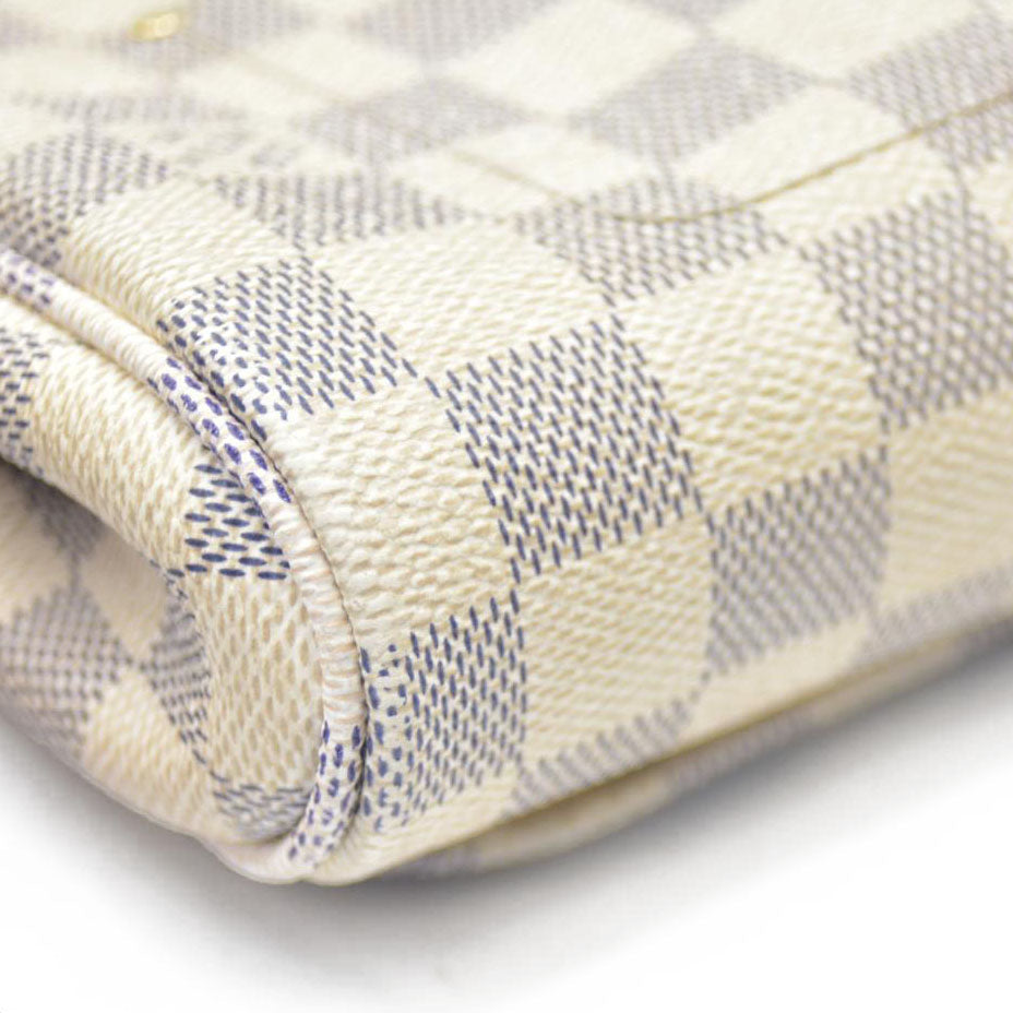 $1050 Louis Vuitton  Damier Azur Favorite PM DU0164