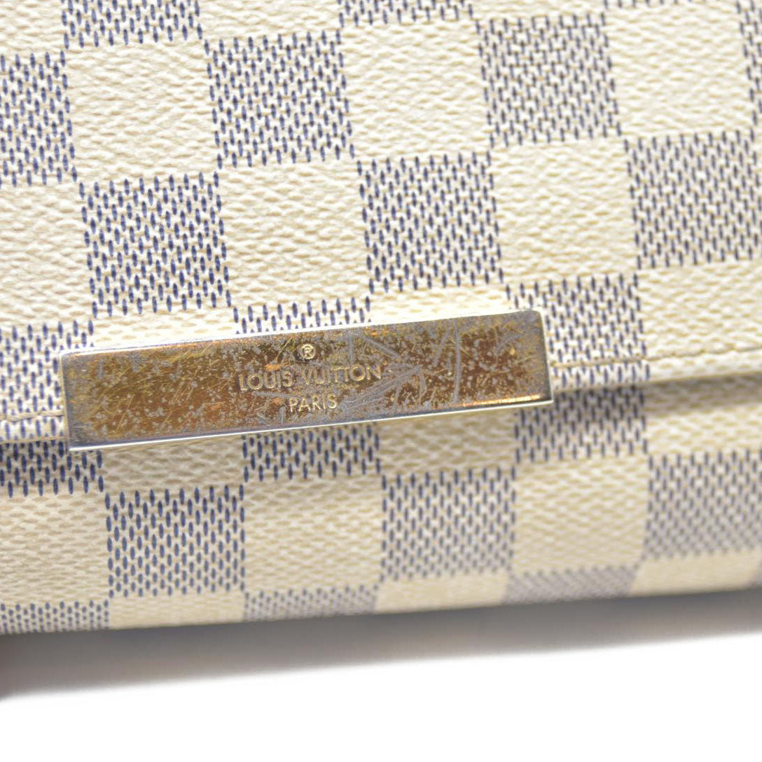 $1050 Louis Vuitton  Damier Azur Favorite PM DU0164