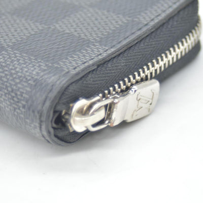 $435 Louis Vuitton Damier Graphite Zippy Coin Purse Vertical MI0230 CONSIGNMENT