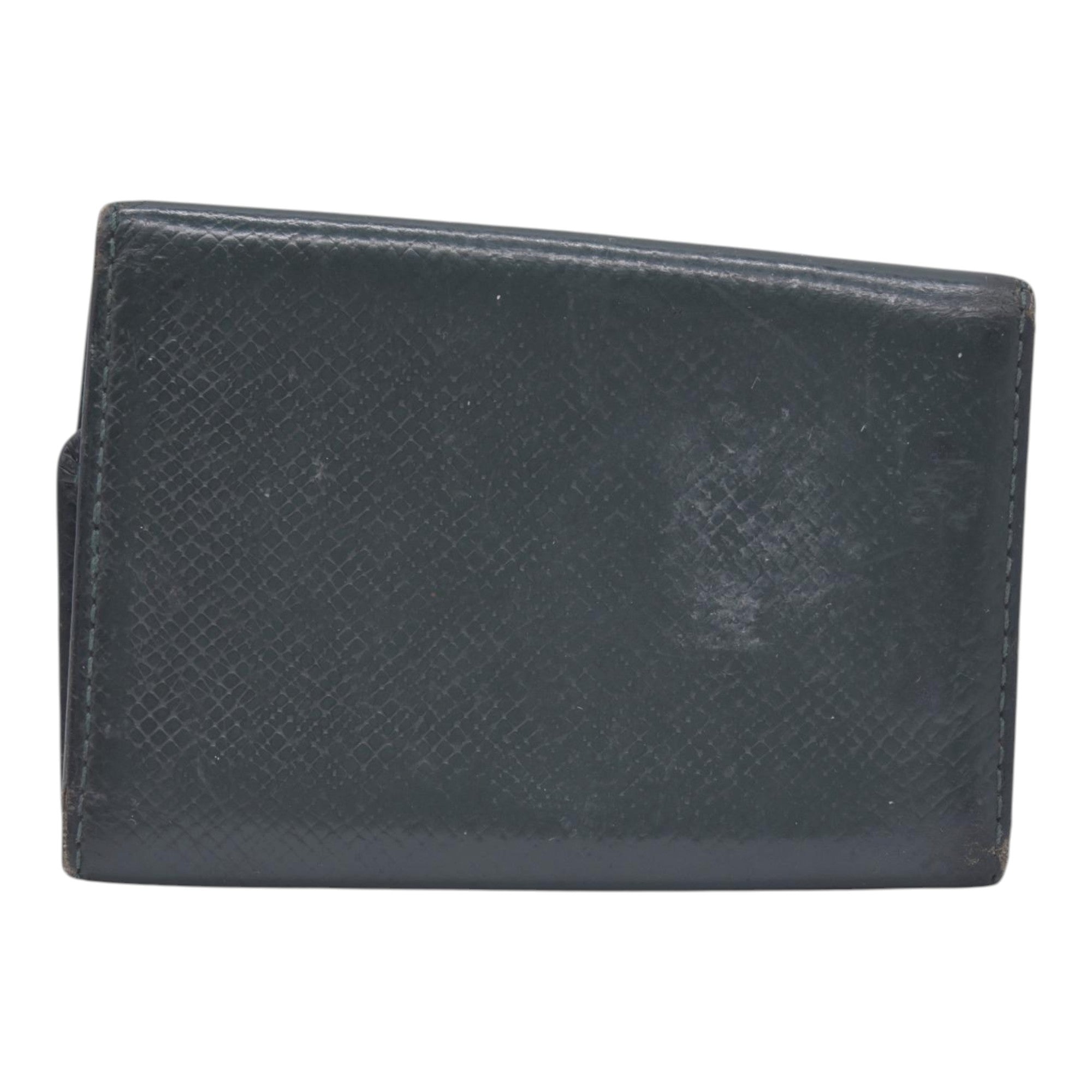 $445 LOUIS VUITTON Taiga Multiclés 6 Key Case Epicea Green CONSIGNMENT 10021585