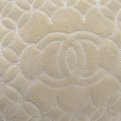$1895 Chanel Quilted Shearling Tote Bag and Accessory Pouch 2005