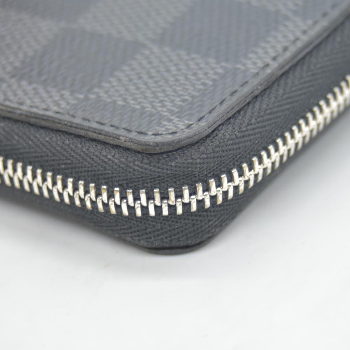 $435 Louis Vuitton Damier Graphite Zippy Coin Purse Vertical MI0230 CONSIGNMENT