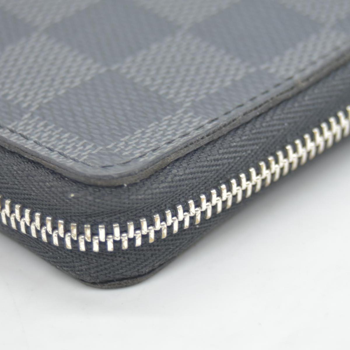 $435 Louis Vuitton Damier Graphite Zippy Coin Purse Vertical MI0230 CONSIGNMENT