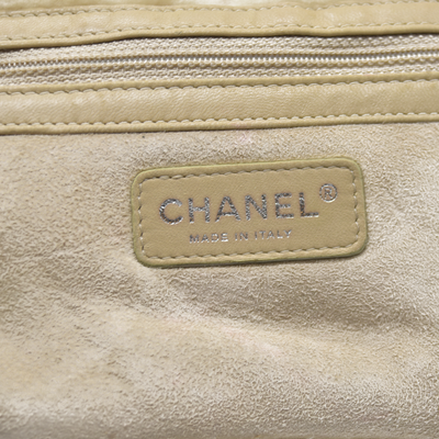 $1895 Chanel Quilted Shearling Tote Bag and Accessory Pouch 2005