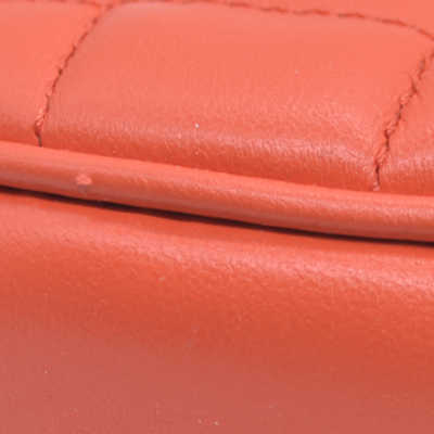 $1875 Versace Half Moon Quilted Bag Coral Medusa CONSIGNMENT