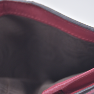 $470 GUCCI GG Supreme Monogram Cherry Embellished Card Case Wallet Hibiscus Red
