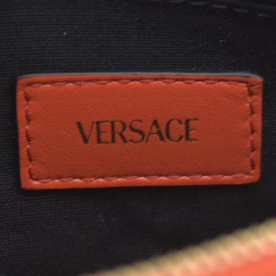 $1875 Versace Half Moon Quilted Bag Coral Medusa CONSIGNMENT