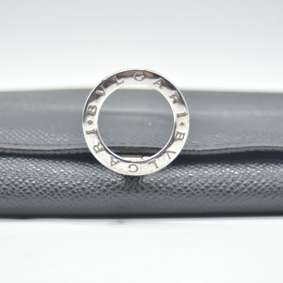 $790 BVLGARI Leather Bifold Long Wallet Black CONSIGNMENT