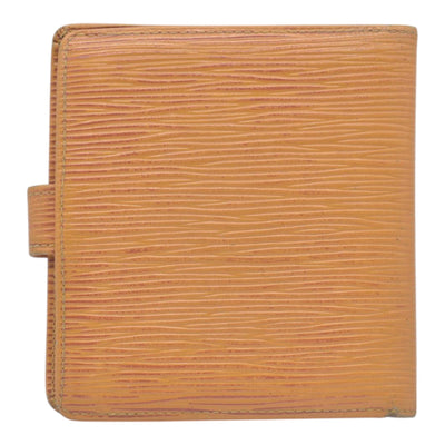 $680 LOUIS VUITTON Yellow Epi Leather Compact Snap Wallet CONSIGNMENT 10021590