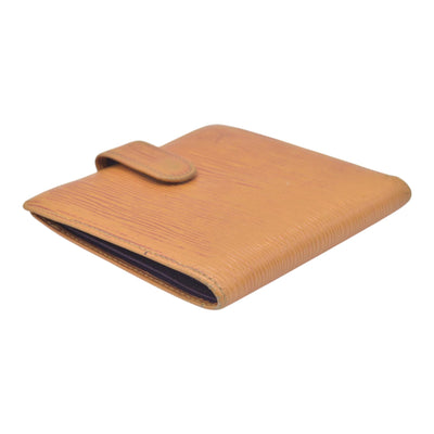 $680 LOUIS VUITTON Yellow Epi Leather Compact Snap Wallet CONSIGNMENT 10021590