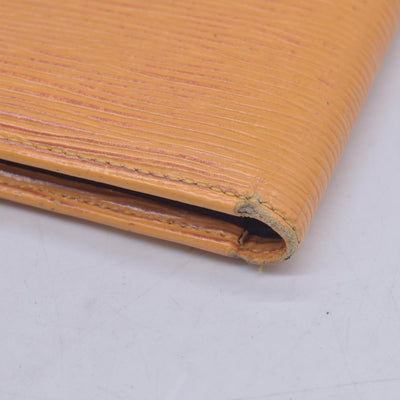 $680 LOUIS VUITTON Yellow Epi Leather Compact Snap Wallet CONSIGNMENT 10021590