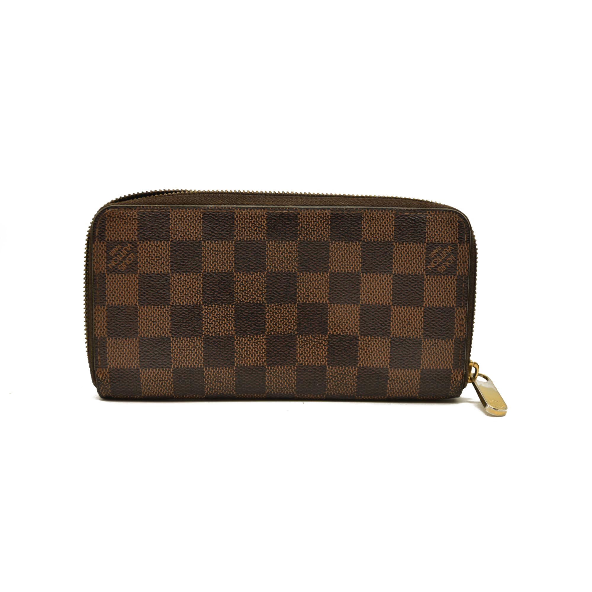 Louis Vuitton  Damier Ebene Zippy Wallet CA3049