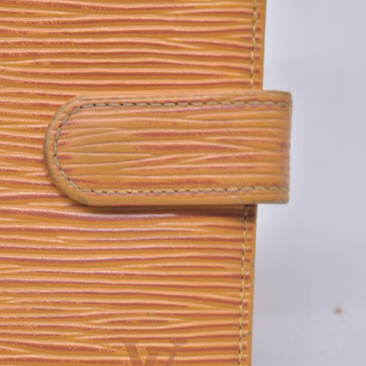 $680 LOUIS VUITTON Yellow Epi Leather Compact Snap Wallet CONSIGNMENT 10021590