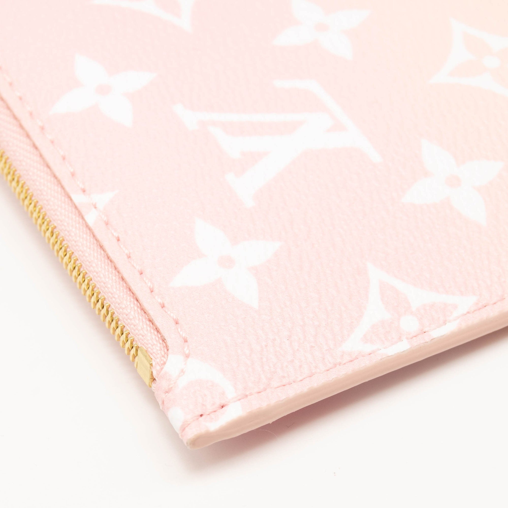 Louis Vuitton Monogram By The Pool Neverfull MM Pochette Light Pink Wristlet