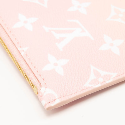 Louis Vuitton Monogram By The Pool Neverfull MM Pochette Light Pink Wristlet