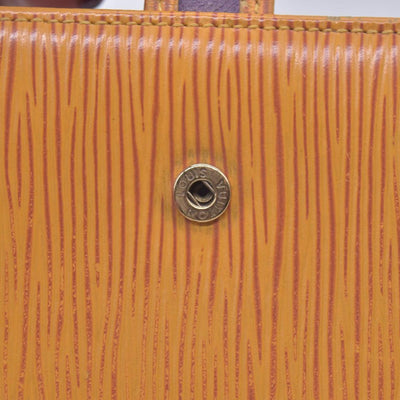 $680 LOUIS VUITTON Yellow Epi Leather Compact Snap Wallet CONSIGNMENT 10021590