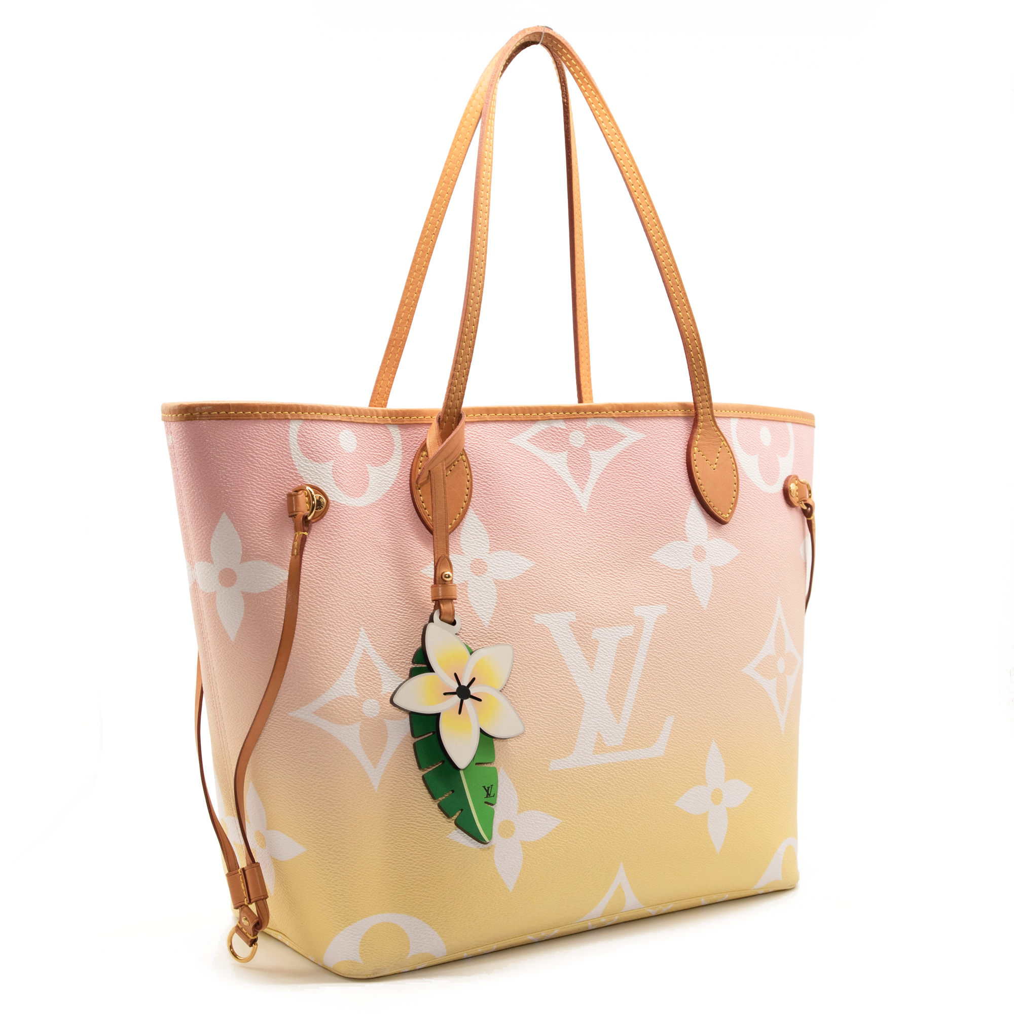 Louis Vuitton Monogram Giant By The Pool Neverfull MM Light Pink Tote
