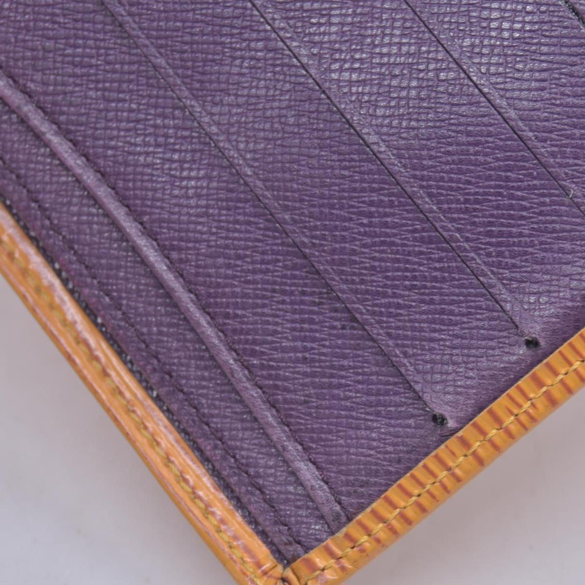 $680 LOUIS VUITTON Yellow Epi Leather Compact Snap Wallet CONSIGNMENT 10021590