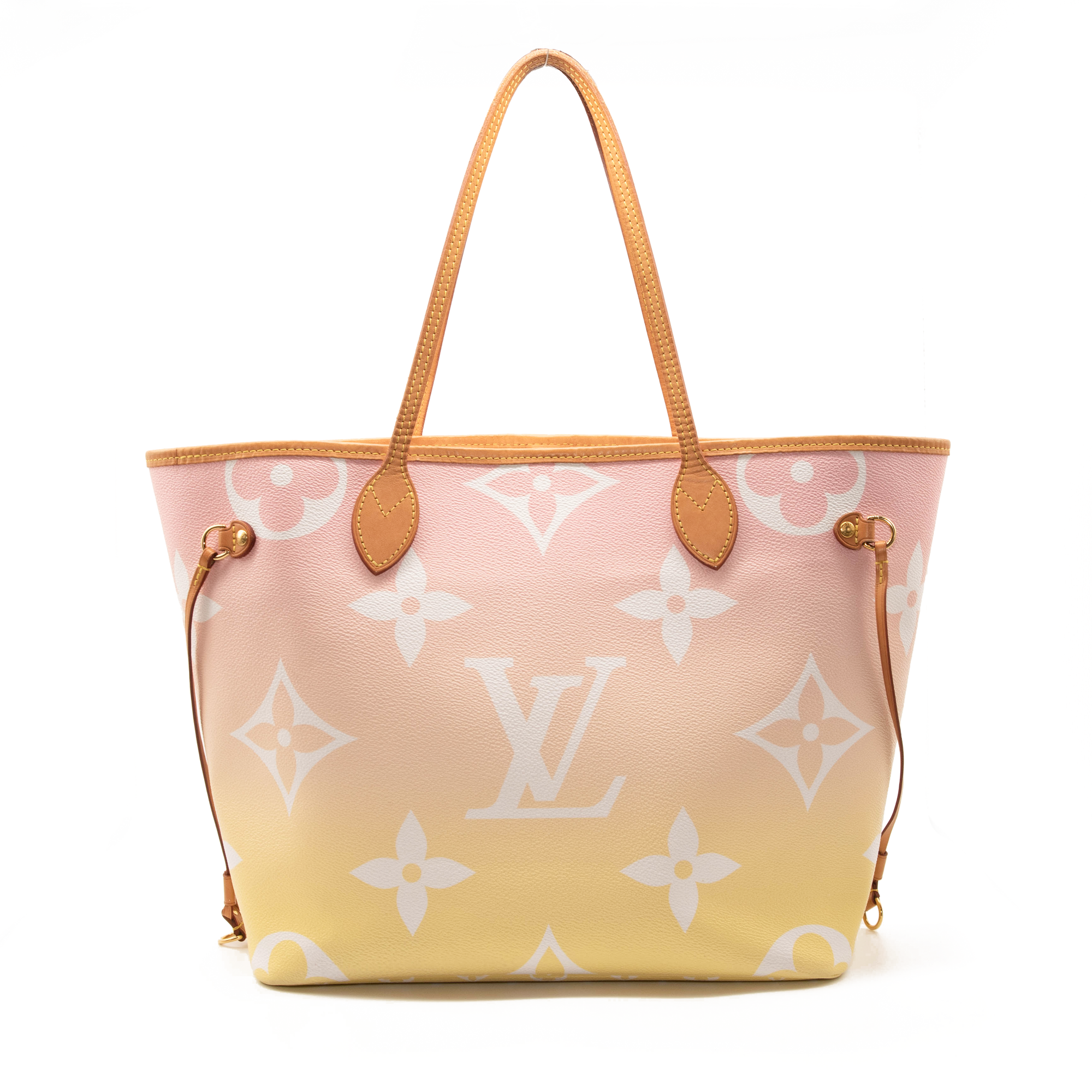 Louis Vuitton Monogram Giant By The Pool Neverfull MM Light Pink Tote
