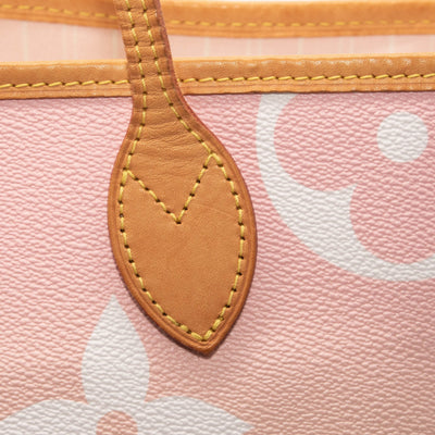 Louis Vuitton Monogram Giant By The Pool Neverfull MM Light Pink Tote