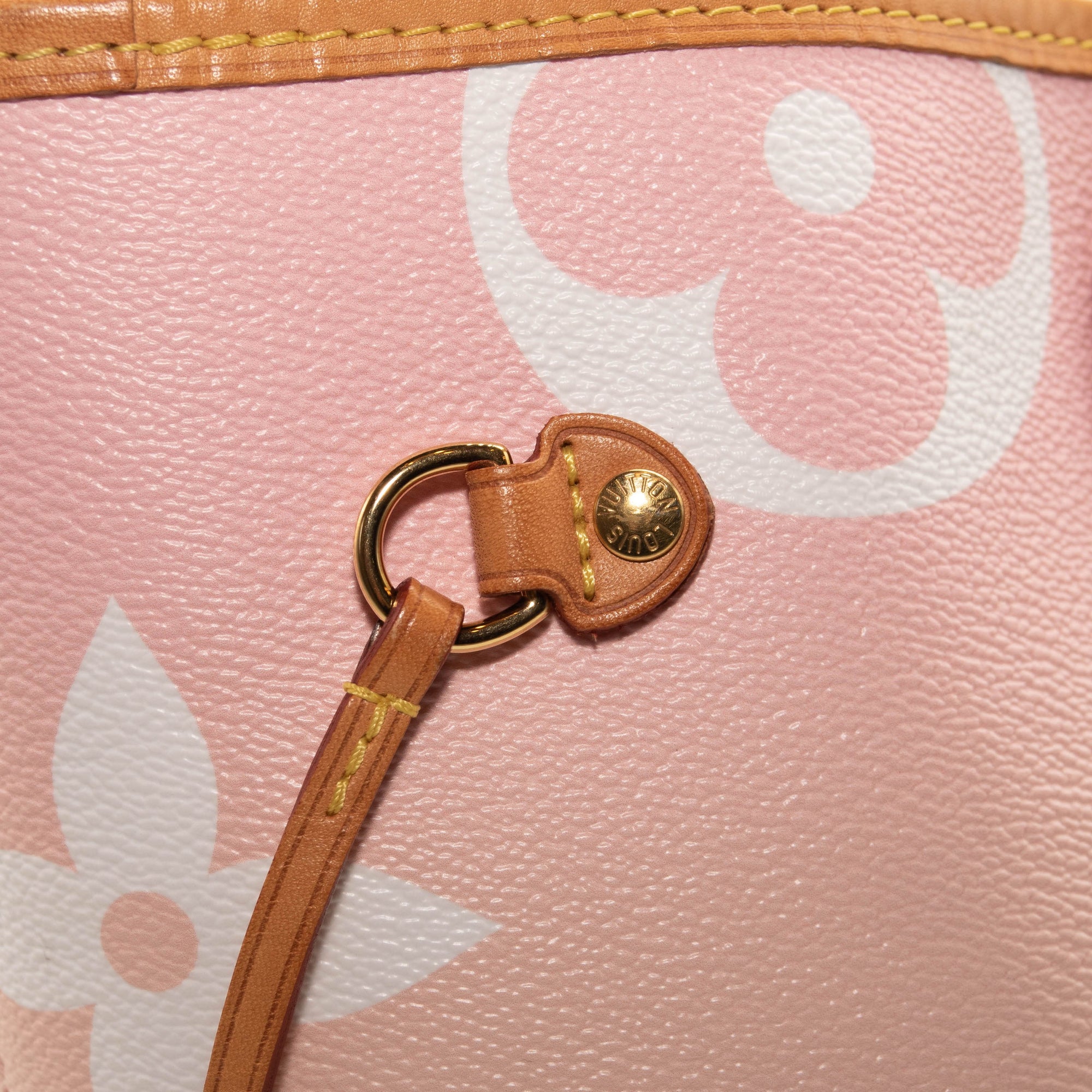 Louis Vuitton Monogram Giant By The Pool Neverfull MM Light Pink Tote