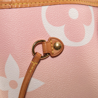 Louis Vuitton Monogram Giant By The Pool Neverfull MM Light Pink Tote