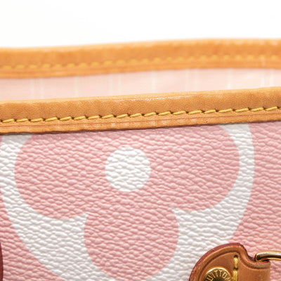 Louis Vuitton Monogram Giant By The Pool Neverfull MM Light Pink Tote