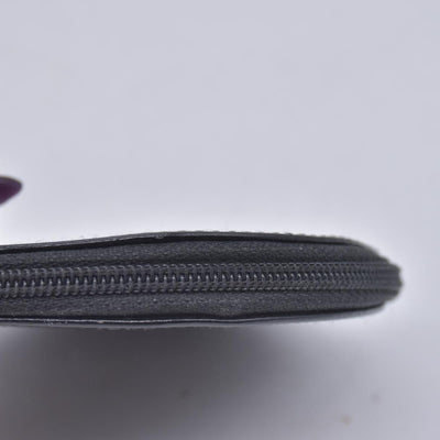 $320 GUCCI Smooth Calfskin Vintage Round Coin Purse Black CONSIGNMENT 10021589