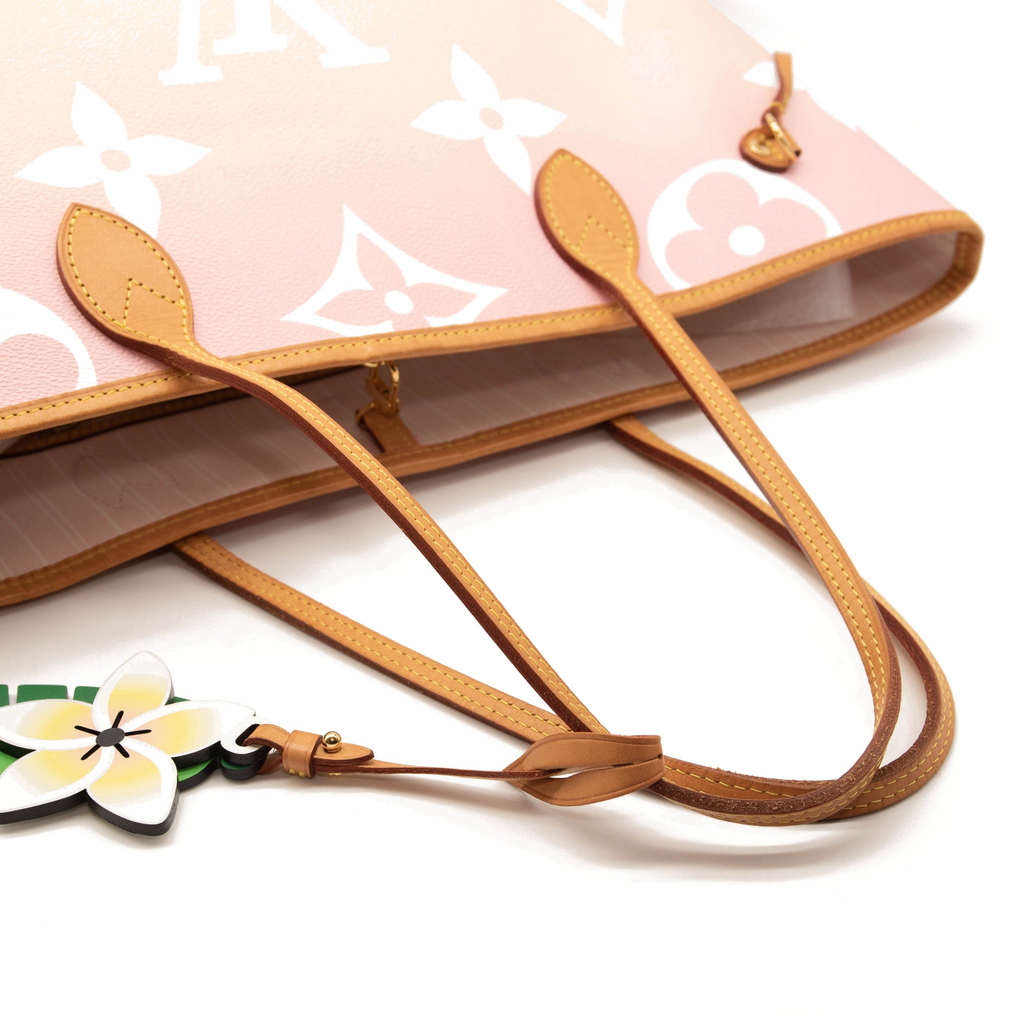 Louis Vuitton Monogram Giant By The Pool Neverfull MM Light Pink Tote