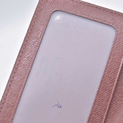 $360 2005 Louis Vuitton Monogram Porte 2 Cartes Vertical Card Holder CA1025