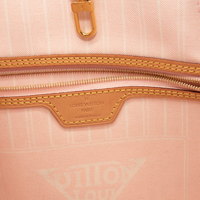 Louis Vuitton Monogram Giant By The Pool Neverfull MM Light Pink Tote